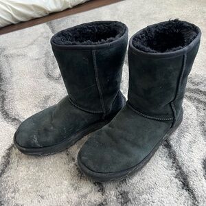 Well Worn Used Black UGG Boots